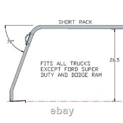 For Ram 2500 2011-2024 U. S. RACK 84510211 Truck Cap Universal Rack