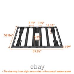 Full-Size Truck Cap Rack Platform Rack Truck Bed Cargo Carrier for F-150 Ram GMC