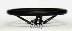 GMC Pick Up Truck Jimmy Van Black Foam on Black Steering Wheel 13 1/2 GMC cap