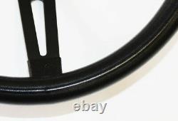 GMC Pick Up Truck Jimmy Van Black Foam on Black Steering Wheel 13 1/2 GMC cap