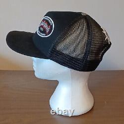 Godspeed New York Premium Goods Trucking Company GS Black Dual Patch Trucker Hat