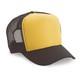 Gold/brown Trucker Hat 5 Panel Foam Front Mesh Back Hat 1dz New Truck-5 Gbrn