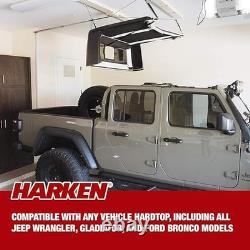 HARKEN Truck Cap Garage Hoist System 200lb Capacity 4-Point Lift, 10ft Ceiling
