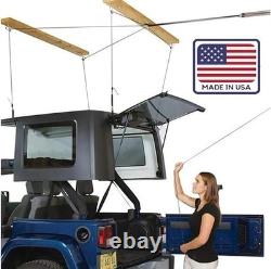 HARKEN Truck Cap Garage Hoist System 200lb Capacity 4-Point Lift, 10ft Ceiling