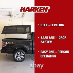 HARKEN Truck Cap Overhead Garage Storage Hoist, Self-Leveling, Safe Anti-Dr