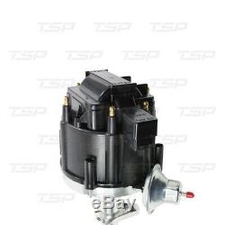 HEI DISTRIBUTOR 235 6 cylinder straight Engine Chevy Black Cap