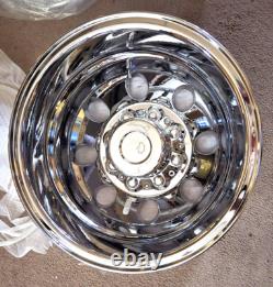 HWT Dually Truck Set 2-Front 2-Rear Rims & Caps