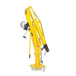 Hand Crank Steel Crane 1,000 lbs Cap Truck or Trailer Bed Mounted 360 Deg