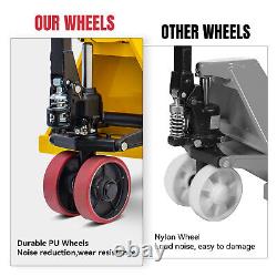 Heavy Duty 4400 lbs Cap 48L x 21W Pallet Jack Truck Manual with Wheels Hand