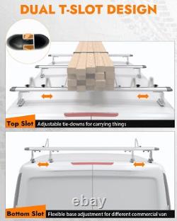 Heavy Duty 53 Truck Cap Topper Rack Aluminum Ladder Roof Rack 3 Crossbars White
