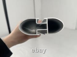 Heavy Duty 63 Truck Cap Topper Rack Aluminum Ladder Roof Rack 2 Crossbars White