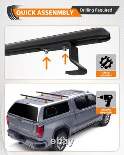 Heavy Duty Truck Topper Roof Rack for Truck Cap, 500LB Capacity