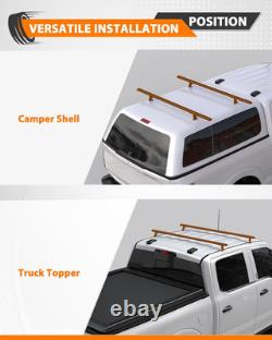 Heavy Duty Truck Topper Roof Rack for Truck Cap, 500LB Capacity
