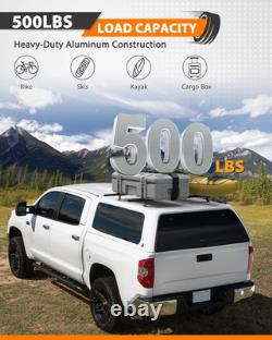 Heavy Duty Truck Topper Roof Rack for Truck Cap, 500LB Capacity