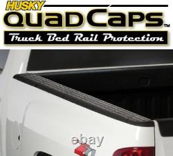 Husky 97131 Quad Caps Bed Rail Protectors GMC Sierra 5'8'' Truck Bed 2007-2013