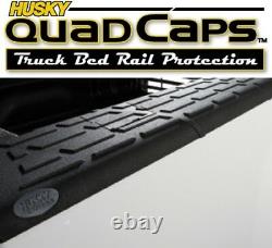 Husky 97131 Quad Caps Bed Rail Protectors GMC Sierra 5'8'' Truck Bed 2007-2013