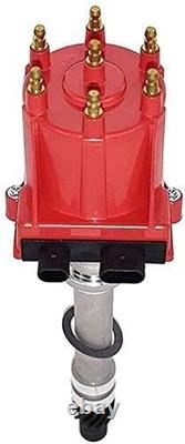 Ignition Distributor 4.3L V6 TBI EFI Red Distributor Cap Rotor Kit Red Cap &