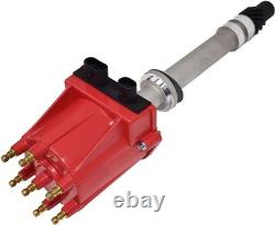 Ignition Distributor 4.3L V6 TBI EFI Red Distributor Cap Rotor Kit Red Cap &