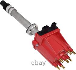 Ignition Distributor 4.3L V6 TBI EFI Red Distributor Cap Rotor Kit Red Cap &