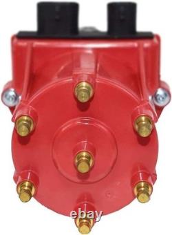 Ignition Distributor 4.3L V6 TBI EFI Red Distributor Cap Rotor Kit Red Cap &