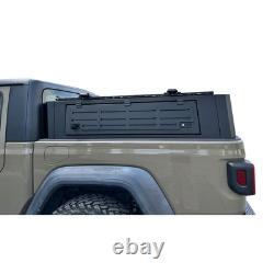 Jeep Gladiator Low Profile Aluminum Truck Cap Topper with Cross Bars