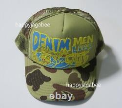 Kapital Capital Denim Men Loves Cats Camouflage Truck Mesh Cap From Japan New