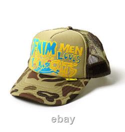 Kapital Capital Denim Men Loves Cats Camouflage Truck Mesh Cap From Japan New