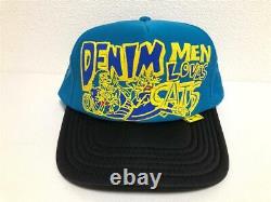 Kapital DENIM MEN LOVES CATS truck cap hat trucker blue black
