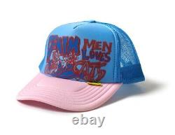 Kapital DENIM MEN LOVES CATS truck cap hat trucker sax pink