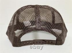 Kapital DENIM REPAIR SERVICE PT truck cap hat trucker ecru brown
