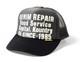 Kapital Denim Repair Service Pt Truck Cap Hat Trucker Gray Black