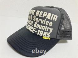Kapital DENIM REPAIR SERVICE PT truck cap hat trucker gray black
