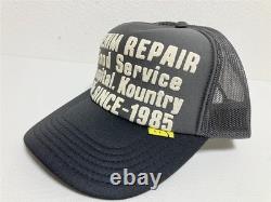 Kapital DENIM REPAIR SERVICE PT truck cap hat trucker gray black