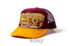 Kapital FREE WHEELIN truck cap hat trucker wine gold