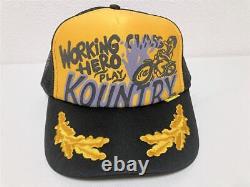 Kapital KOUNTRY racer trucker truck cap hat orange black