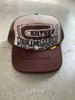 Kapital century denim coating service pt truck cap hat trucker beige
