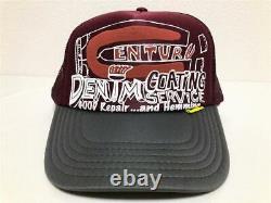 Kapital century denim coating service pt truck cap hat trucker wine