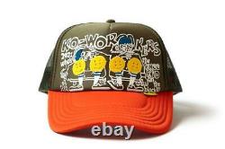 Kapital knee Kid 2TONE truck cap hat trucker khaki orange new