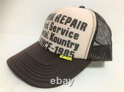 Kapital kountry DENIM REPAIR SERVICE PT 2TONE truck cap hat trucker brown natura
