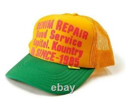 Kapital kountry DENIM REPAIR SERVICE PT 2TONE truck cap hat trucker gold green