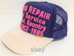 Kapital kountry DENIM REPAIR SERVICE PT 2TONE truck cap hat trucker purple natur
