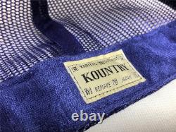 Kapital kountry DENIM REPAIR SERVICE PT 2TONE truck cap hat trucker purple natur