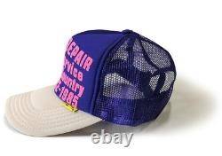 Kapital kountry DENIM REPAIR SERVICE PT 2TONE truck cap hat trucker purple natur