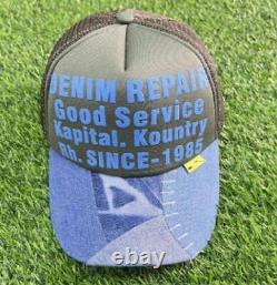 Kapital kountry DENIM REPAIR good truck cap 97 hat trucker brand Gyay unused