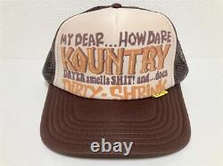 Kapital kountry Dirty Shrink truck cap hat trucker ecru brown