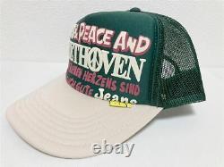 Kapital kountry love&peace beethoven truck cap hat trucker green beige