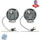 Keyed Alike Pair Diesel Fuel Caps Lever Style Aluminum For Peterbilt Trucks