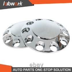 Labwork Semi Truck Hub Cover Wheel Axle Cover Center Caps With 33mm Lug Nut Covers