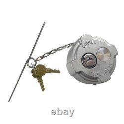 Locking 2 3/8 Fuel Cap Diesel Fuel Cap Compatible with Freightliner M2 Semi
