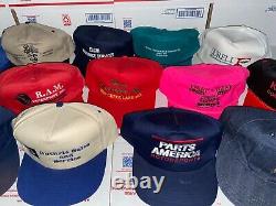 Lot 14 Snapback Style baseball Cap Trucker hat Random Auto Trucking Construction